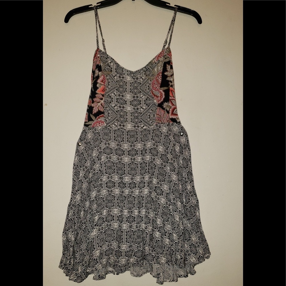 Black printed Sundress